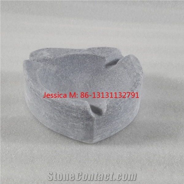 Heart Shape Grey Marble Ashtrays /Heart Shape Stone Ashtrays