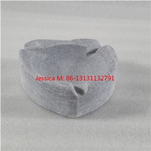 Heart Shape Grey Marble Ashtrays /Heart Shape Stone Ashtrays