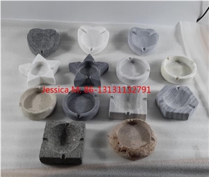 Home Use Various Stone Ashtrays /Grey Marble Cigarette Ashtray
