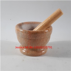 Mini Pink Marble Mortar and Pestle Set