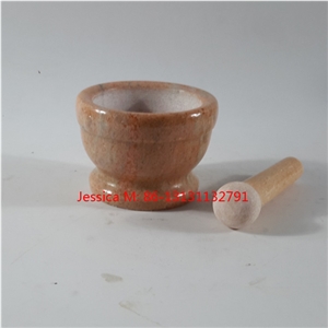 Mini Pink Marble Mortar and Pestle Set