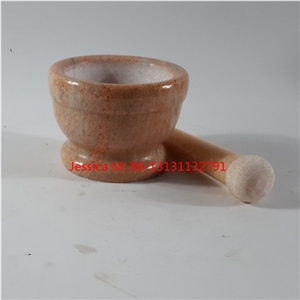 Mini Pink Marble Mortar and Pestle Set