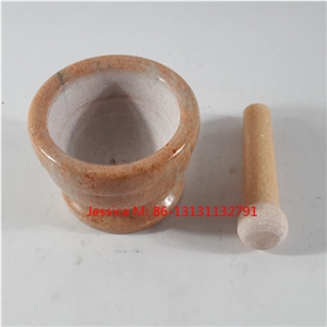 Mini Pink Marble Mortar and Pestle Set