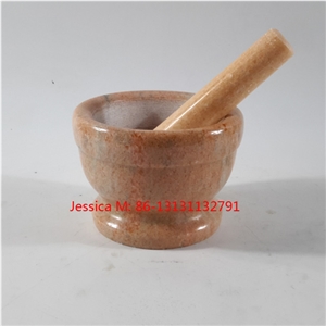 Mini Pink Marble Mortar and Pestle Set