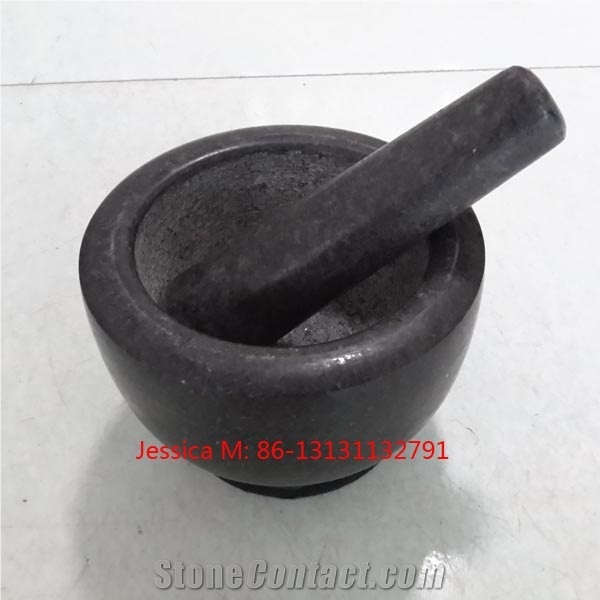 Polished Granite Stone Mortar and Pestle/Stone Herb and Spicy Tool Mortar and Pestle Granite