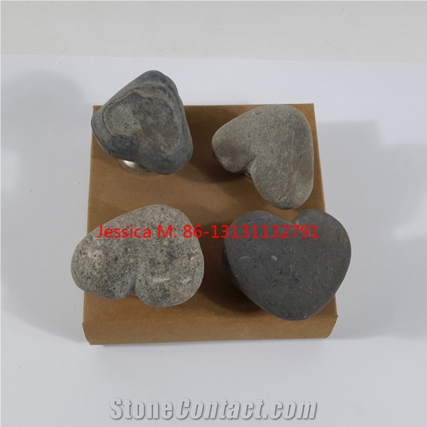 River Rock Stone Furniture Knobs /Stone Cabinet Knobs /Stone Door Knobs