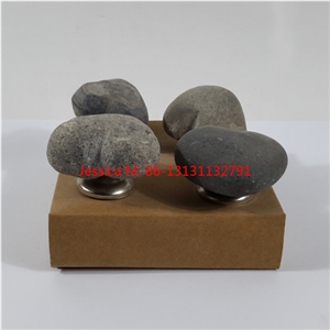 River Rock Stone Furniture Knobs /Stone Cabinet Knobs /Stone Door Knobs