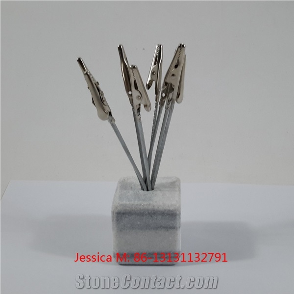Umbra Fotofalls Grey Marble Base Desktop Photo Holder