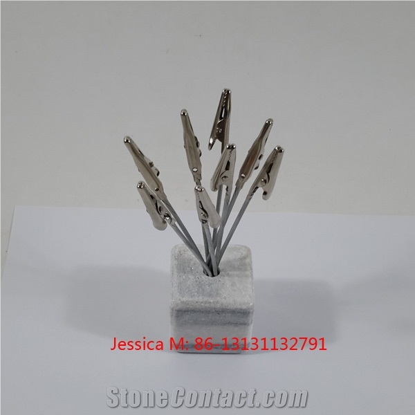 Umbra Fotofalls Grey Marble Base Desktop Photo Holder