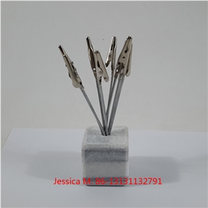 Umbra Fotofalls Grey Marble Base Desktop Photo Holder