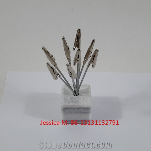 Umbra Fotofalls Grey Marble Base Desktop Photo Holder