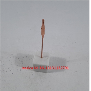 White Marble Base Card Clips