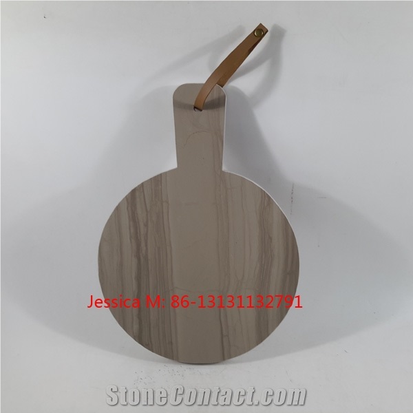 Wood Grain Veins Marble Stone Cheese Board /Marble Cutting Board/Marble Chopping Board