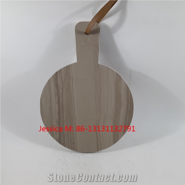 Wood Grain Veins Marble Stone Cheese Board /Marble Cutting Board/Marble Chopping Board