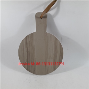 Wood Grain Veins Marble Stone Cheese Board /Marble Cutting Board/Marble Chopping Board