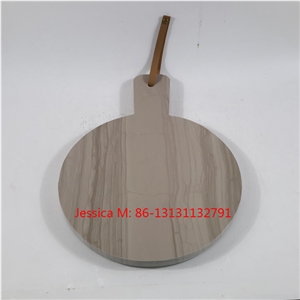 Wood Grain Veins Marble Stone Cheese Board /Marble Cutting Board/Marble Chopping Board