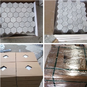Carrara White Mosaic/Wall and Floor Covering Tiles/Mosaic Tiles/Mosaic Pattern