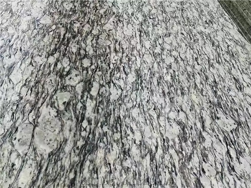 China Surf White Wave Flower White Sea Wave Polished Slabs Tiles
