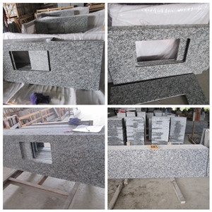 G418 Surfwhite Sea Wave Flower Sea Wave White Polished Countertops
