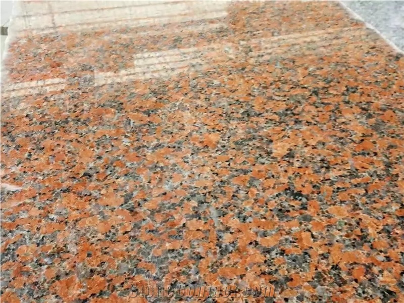G562 Maple Leaf Red Fengye Red Polished Slabs Tiles