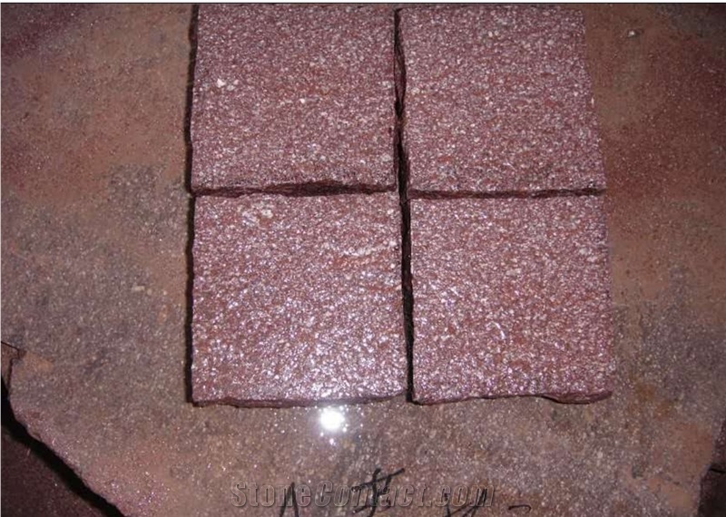 G666 Granite Cubes/ Stone Tile/China Red Porphyry Cube Stone/Paving Stone