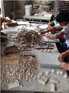 Polished Mosaic Tiles/Travertine Mosaics/Marble Mosaics/Onyx Mosaics/Wall Mosaic/Floor Mosaics/Background Mosaics/Natural Stone Mosaic