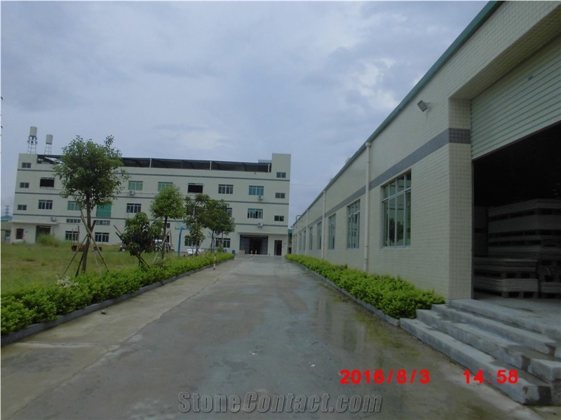 Black Home Decoration Materials Polyester Artificial Stone Qh0825
