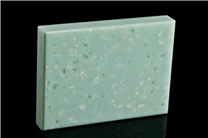 Building Materials Green Polyester Solid Surface Sheet Qh0822