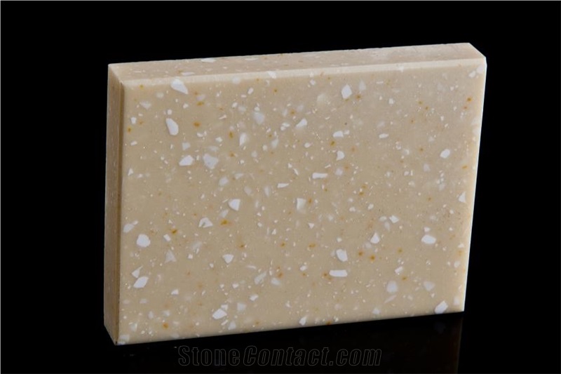 Hot Sale Building Materials Polyester Solid Surface Sheet Qh0809