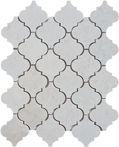 Lantern Mosaic Botticino Marble