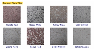 Calista Red Terrazzo Tile - Indonesia Red Authentic Terrazzo Floor Tile, Red Terrazzo Paving Tile