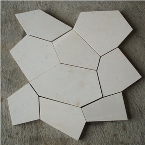 White Limestone Random Feature Wall Cladding, Paras Jogja White Limestone Culture Stone Wall Cladding, Indonesia Crazy Cut White Limestone Stacked Stone Veneer