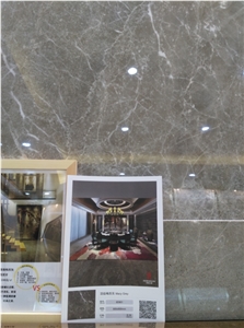 Polished Marble Look Porcelain Tile Grey Marble Porcelain for Floor