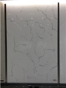 Natural Marble Like Artificial Quartz Stone with Dark Vein Lines for Interior Decoration Made from Guangdong Yunfu Ce, Sgs Certificate, High Quality @ Wholesale Prices Natural Marble Like Artificial Quartz Stone with Dark Vein Lines for Interior Decoration Made from Guangdong Yunfu Ce, Sgs Certificate, High Quality @ Wholesale Prices