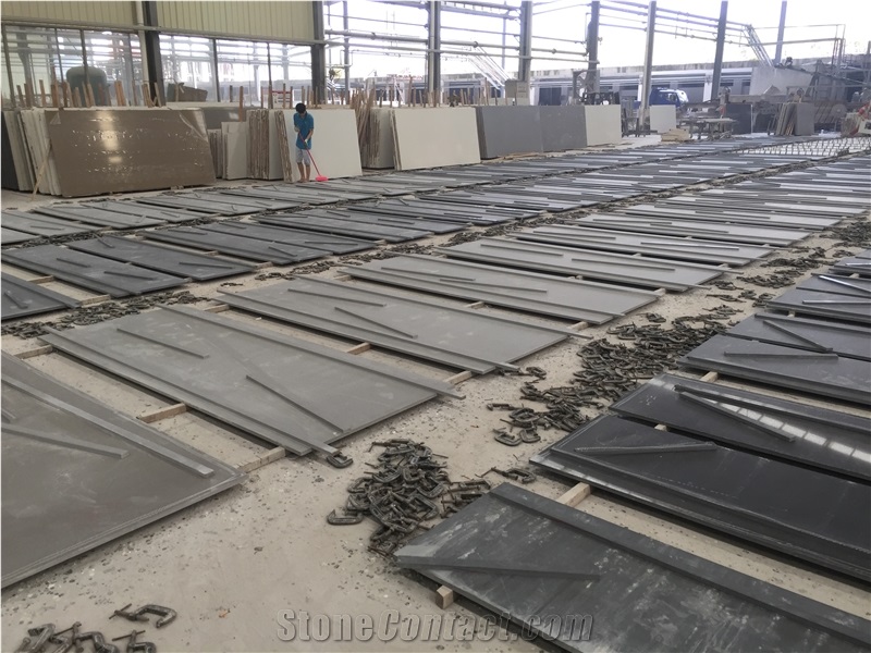 Natural Marble Like Quartz Stone with Veined Lines Artificial Stones Manmade Polished Surfaces Vanity Tops Kitchen Tops with Finishing Customized Edges