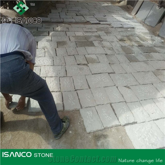 Sandstone Paving Cube, Flagstone Floor Covering Tiles