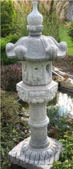 Grey Marble Kasuga Type Japanese Lantern
