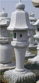 Sayimyou Ji Type Stone G603 Granite 3 High100cm Japanese Lantern Style