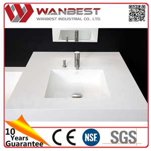 Artificial Stone Bathroom Decorative Small Stone Double Wash Basin
