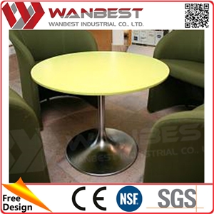 Artificial Stone Coffee Table Marble Table Top Inlay Colorful Dinning Table