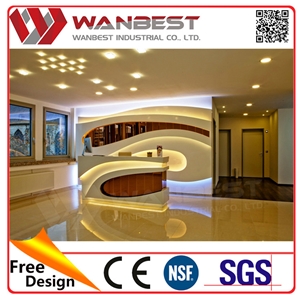 Artificial Stone Modern Wedding Party Reception Desk