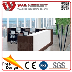 Artificial Stone Used Reception Desk Salon Reception Desk