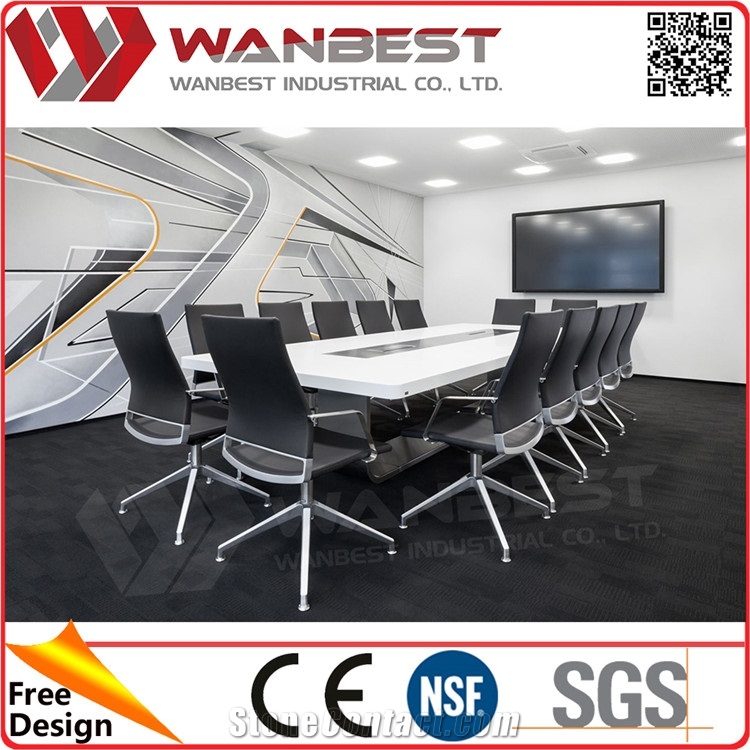 Conference Table and Chairs Touch Screen Conference Table