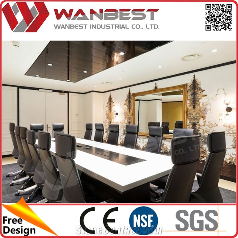 Conference Table Connectivity Box Clear Acrylic Conference Table