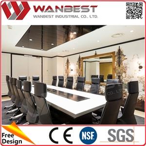 Conference Table Connectivity Box Clear Acrylic Conference Table