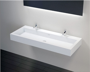 Double Ceramic Wash Basin/ Bathroom Corner Cabinet White Double Ceramic Wash Basin/ Bathroom Corner Cabinet White