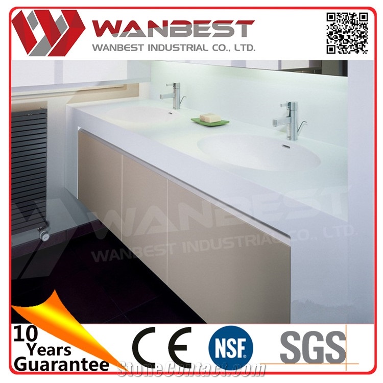 Wb Factory Price Artificial Stone Bathroom Wash Basin