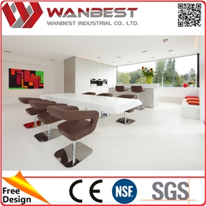 White Curved Design Marble Top Coffee Table,Artificial Stone Coffee Tables