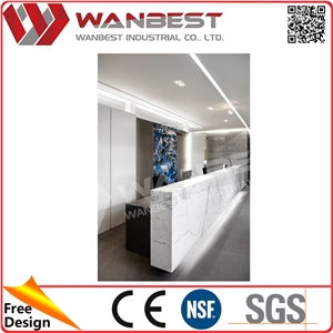 Wholesale High Quality Artificial Stone Reception Desk, Front Desk Furniture