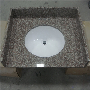 Hot Sale,Own Factory Direct Sale Cheapest Price High Quality Chinese G687/Peach Red/Peach Blossom/Peach Purse Granite Vanity Tops & Bath Tops Hot Sale,Own Factory Direct Sale Cheapest Price High Quality Chinese G687/Peach Red/Peach Blossom/Peach Purse Granite Vanity Tops & Bath Tops